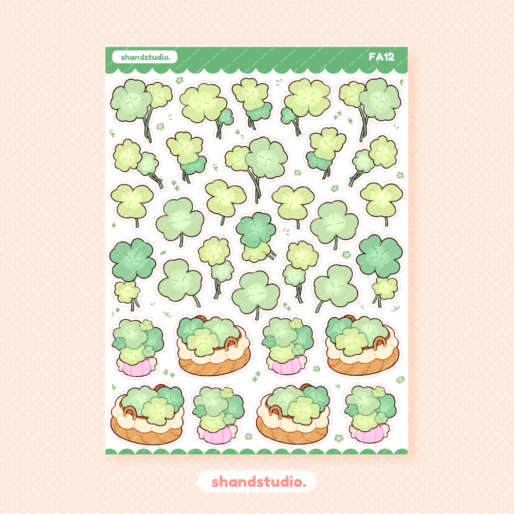 Clover Princess Sticker Sheet