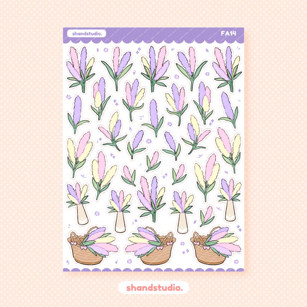 Lavender Princess Sticker Sheet