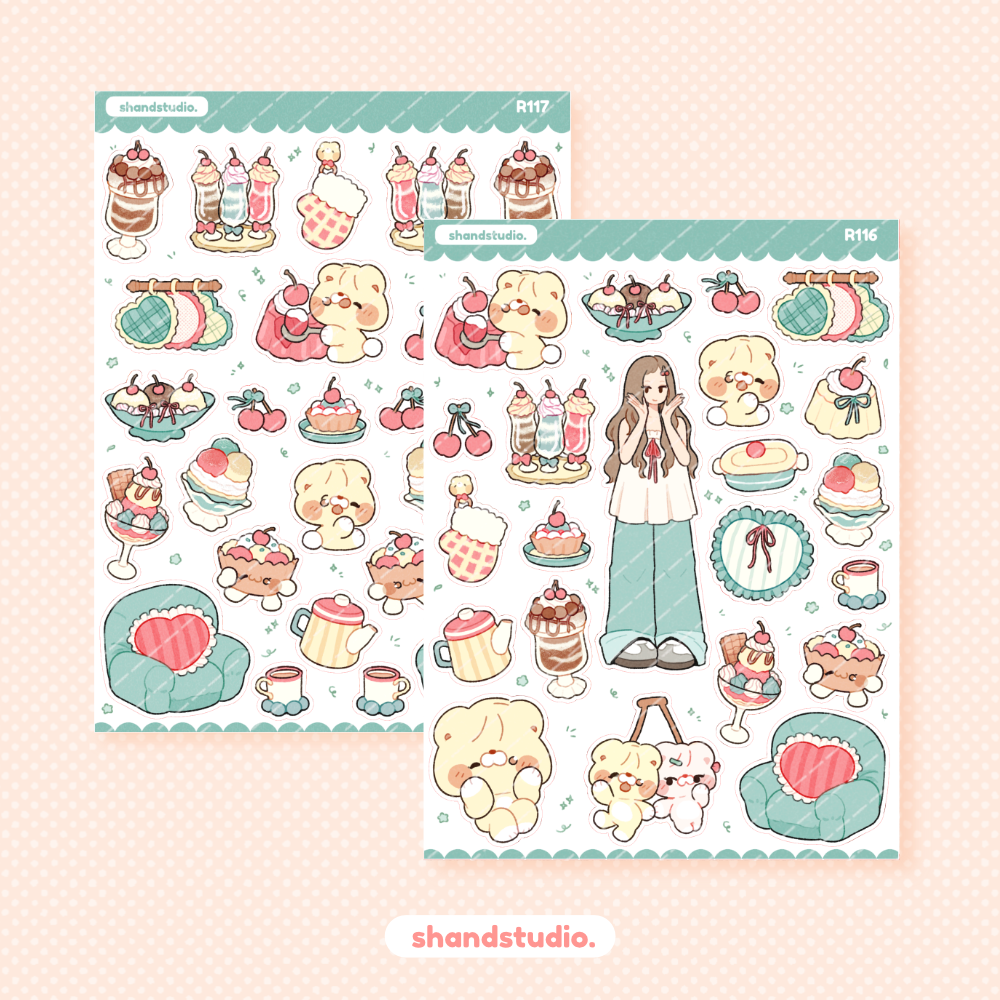 Sweet Cherry #2 Theme Sticker Sheet