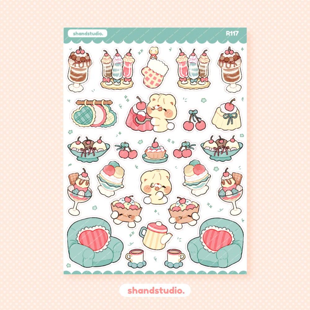 Sweet Cherry #2 Theme Sticker Sheet