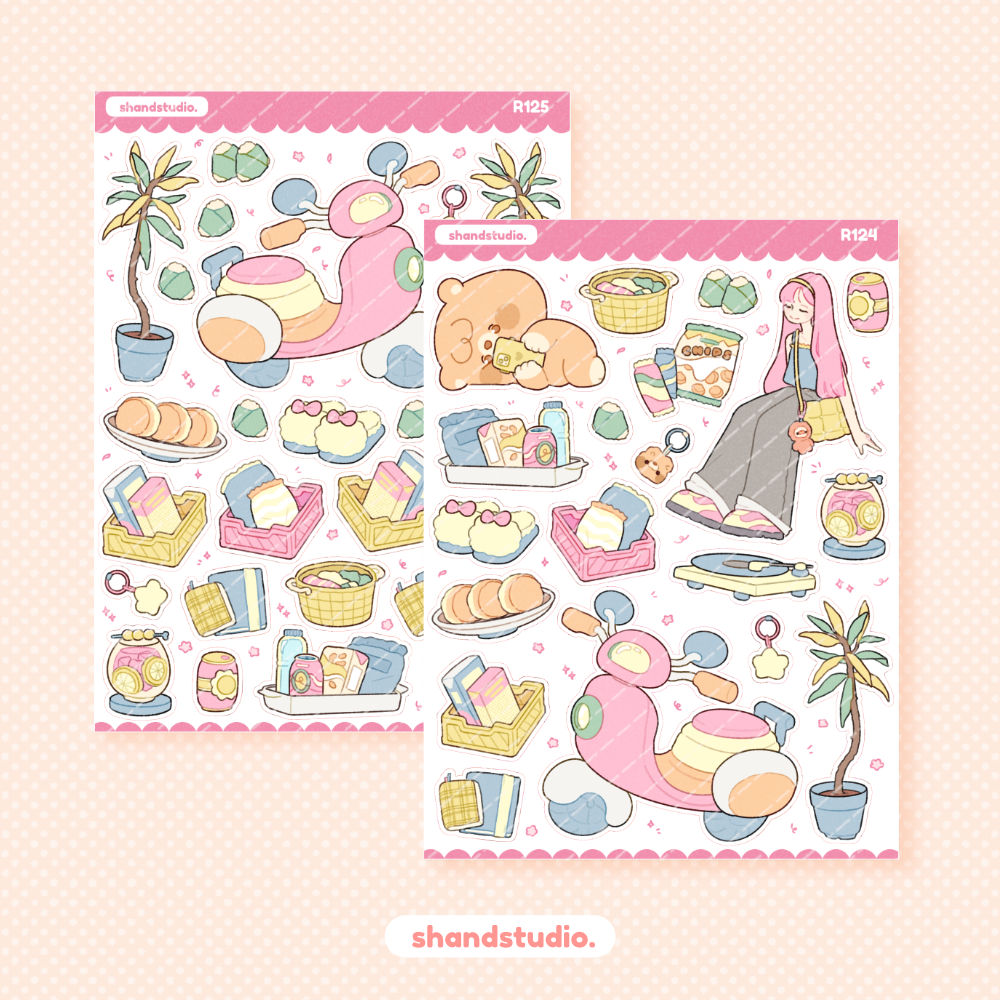 My Chill Day Theme Sticker Sheet