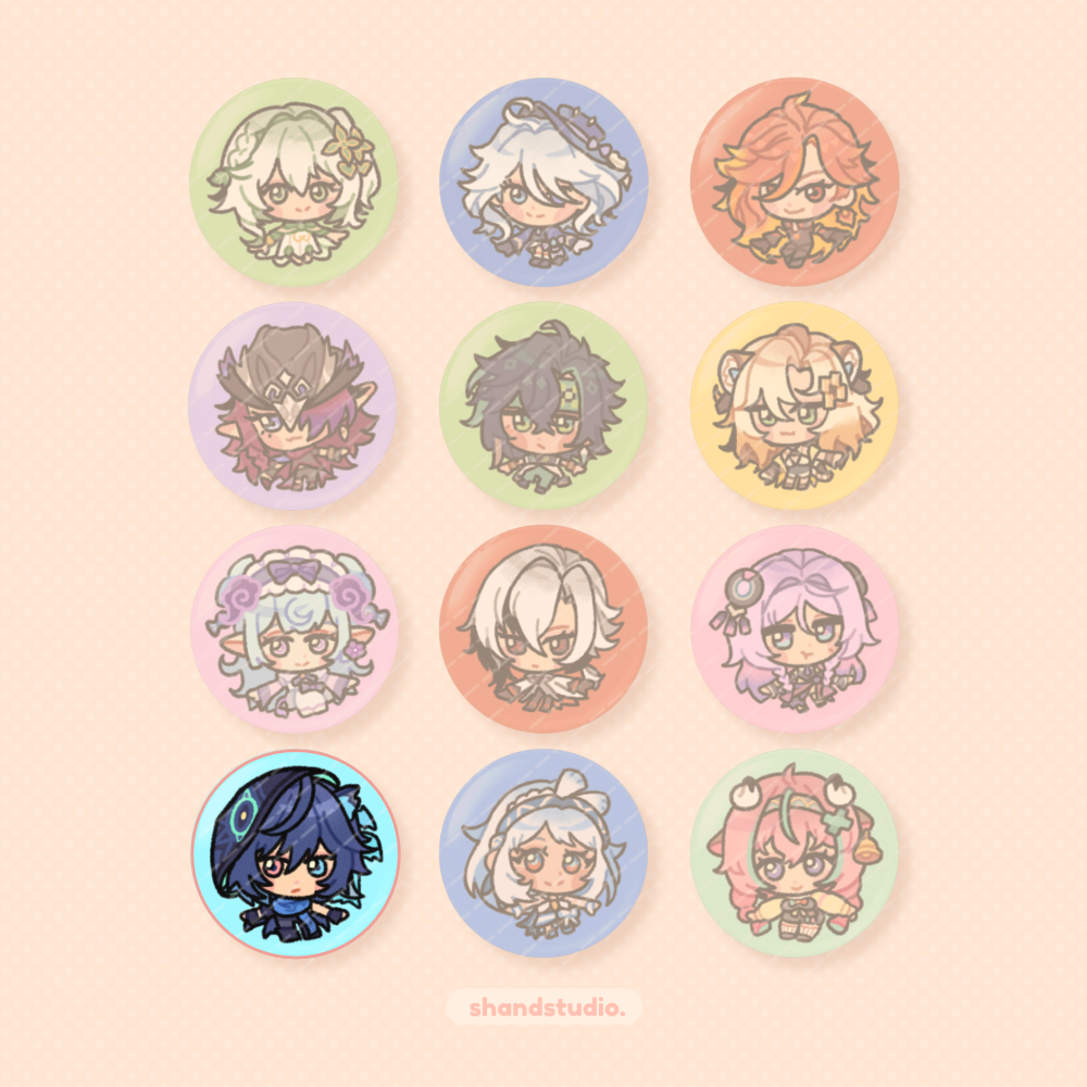 Genshin Impact 1.25" Button Pin