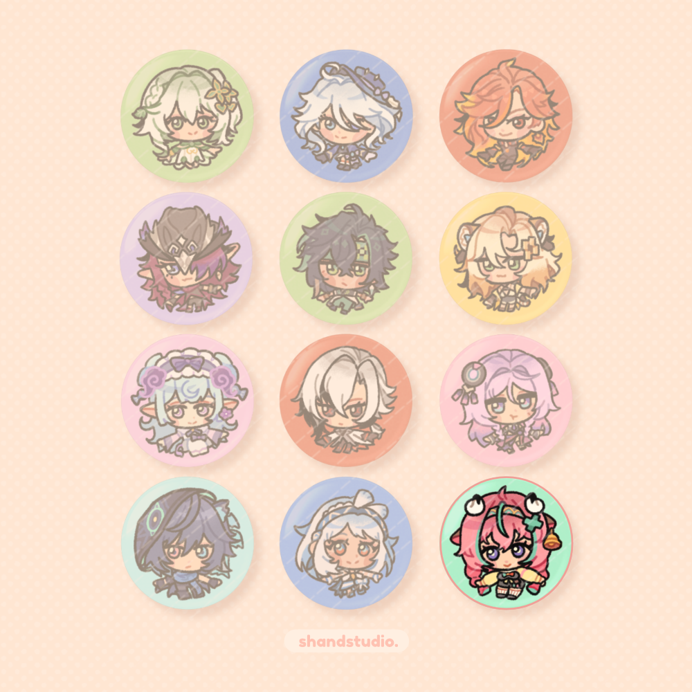 Genshin Impact 1.25" Button Pin