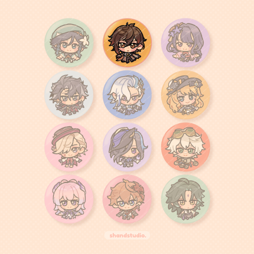 Genshin Impact 1.25" Button Pin