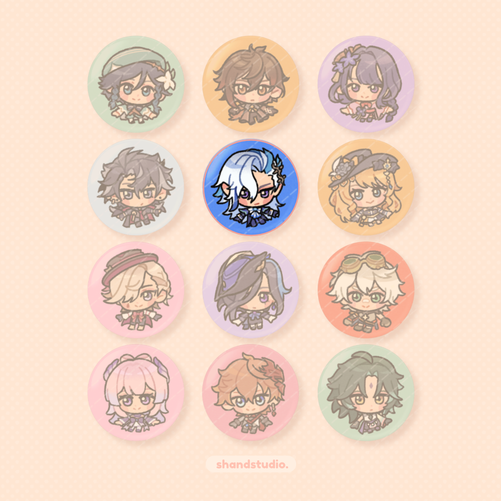Genshin Impact 1.25" Button Pin