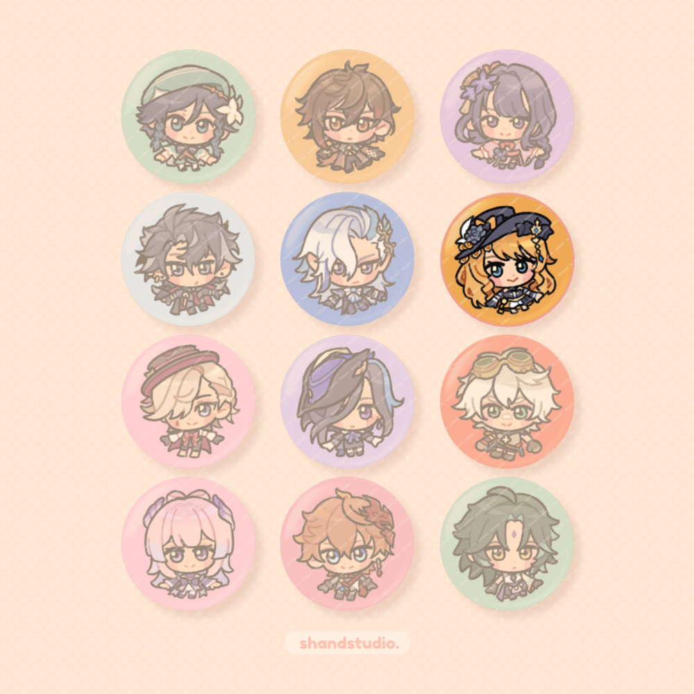 Genshin Impact 1.25" Button Pin