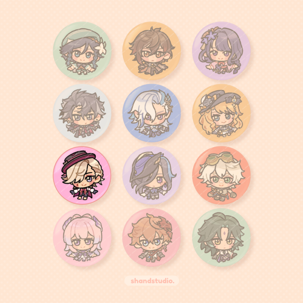 Genshin Impact 1.25" Button Pin