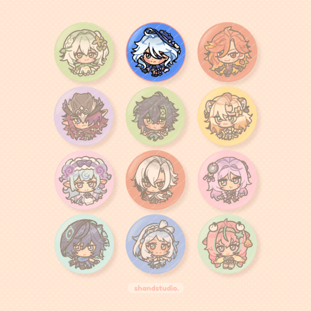 Genshin Impact 1.25" Button Pin