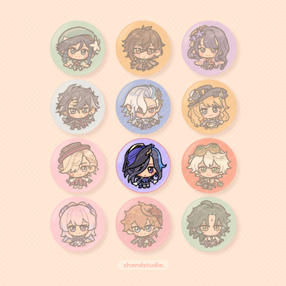 Genshin Impact 1.25" Button Pin