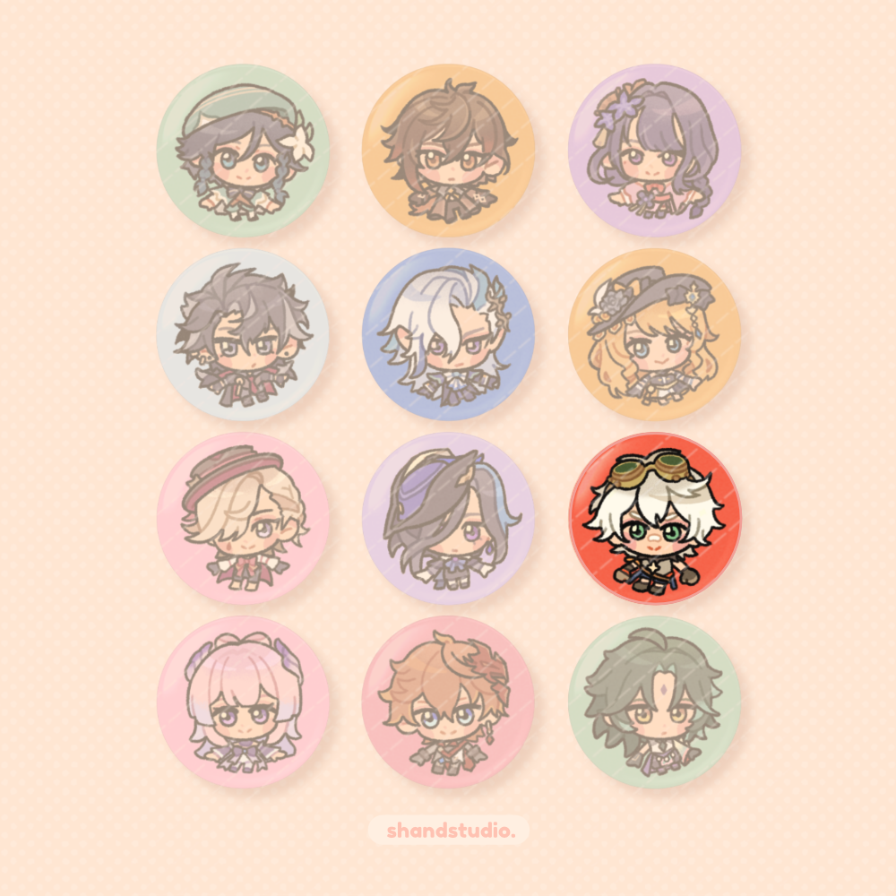 Genshin Impact 1.25" Button Pin
