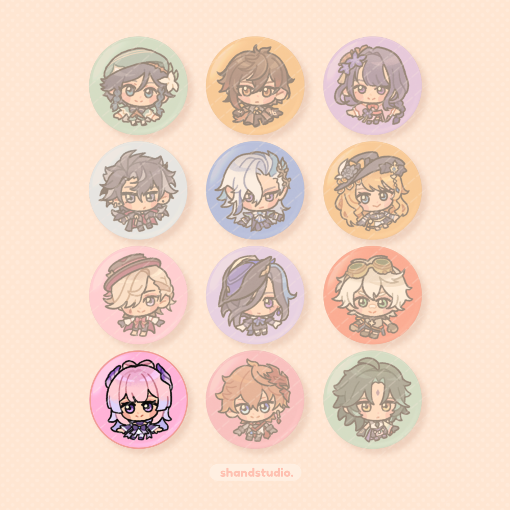 Genshin Impact 1.25" Button Pin