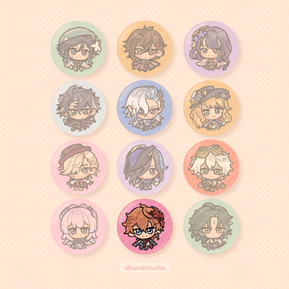 Genshin Impact 1.25" Button Pin