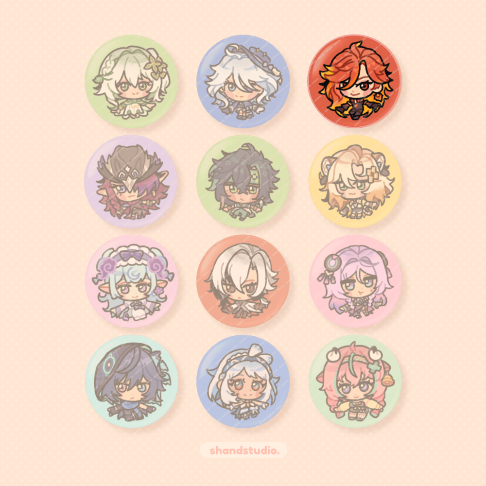 Genshin Impact 1.25" Button Pin