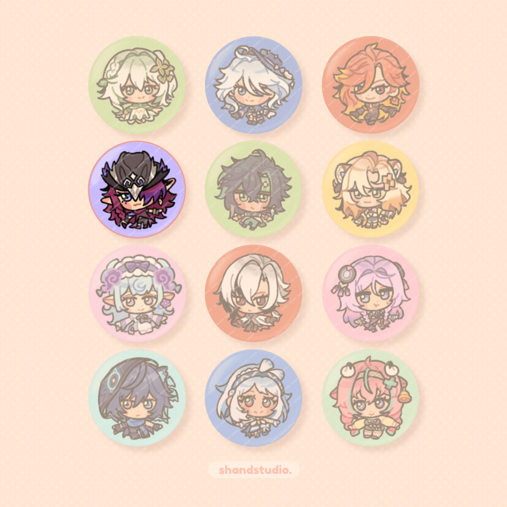 Genshin Impact 1.25" Button Pin