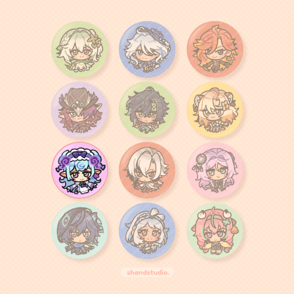 Genshin Impact 1.25" Button Pin