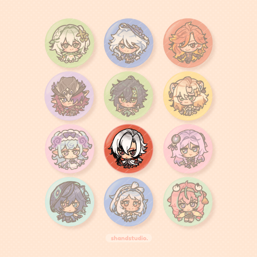 Genshin Impact 1.25" Button Pin