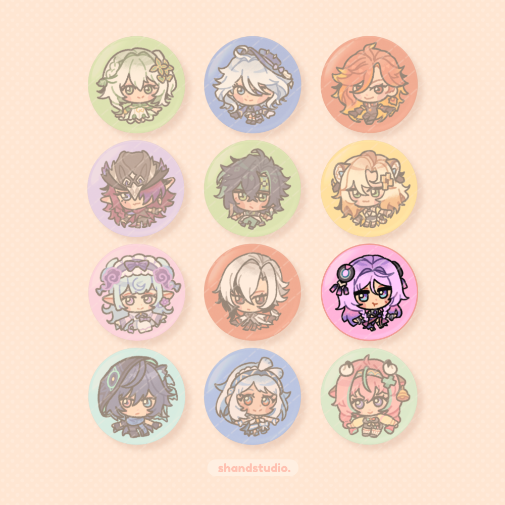 Genshin Impact 1.25" Button Pin