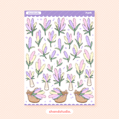 Lavender Princess Sticker Sheet