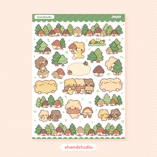 Forest Town Sticker Sheet