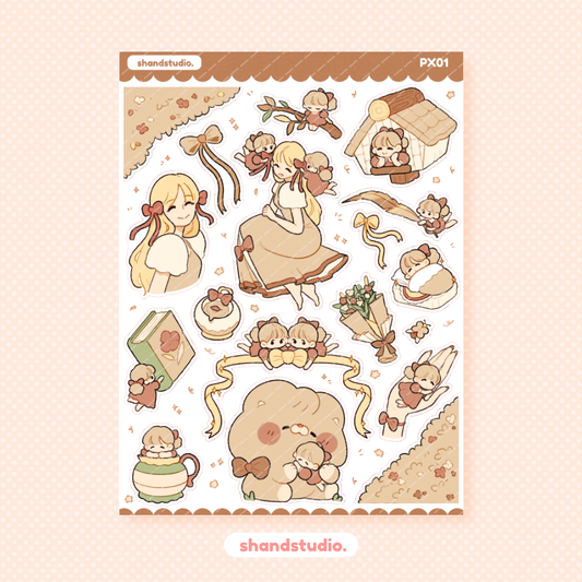 Hazel Pixies Sticker Sheet