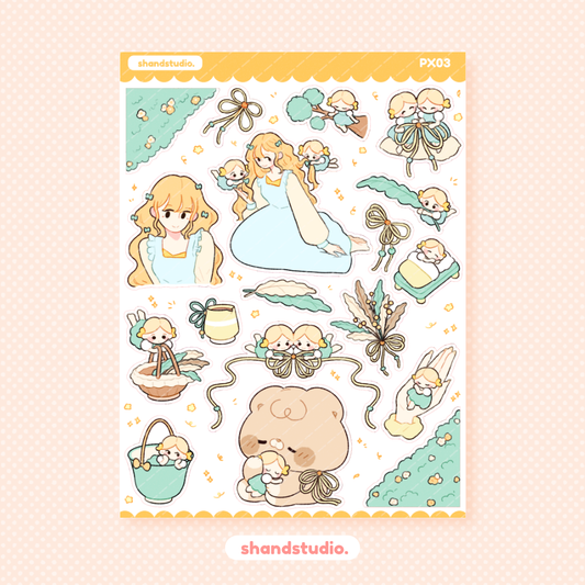 Lemon Pixies Sticker Sheet
