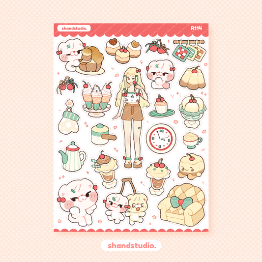 Sweet Cherry #1 Theme Sticker Sheet
