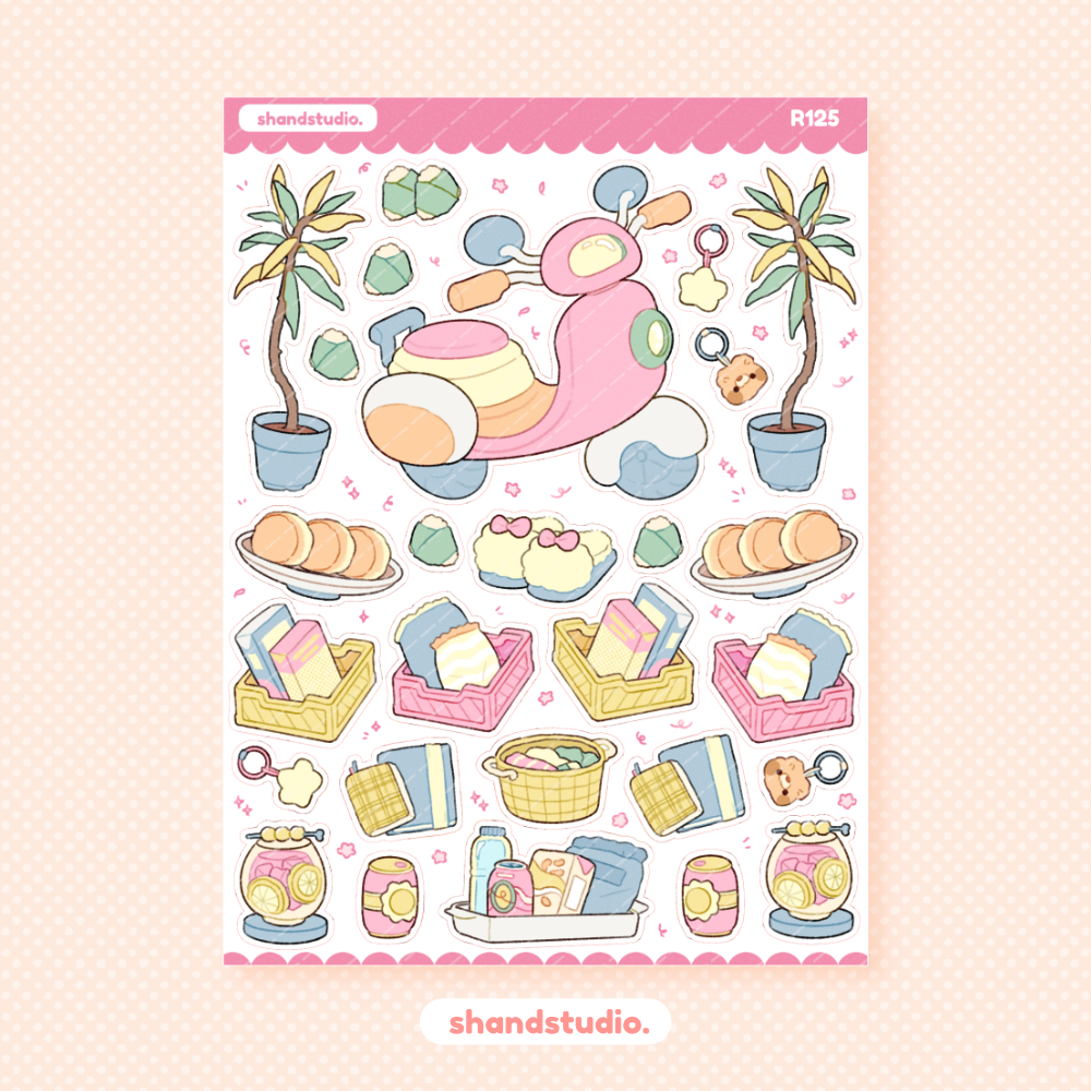 My Chill Day Theme Sticker Sheet