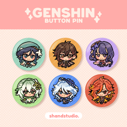 Genshin Impact 1.25" Button Pin