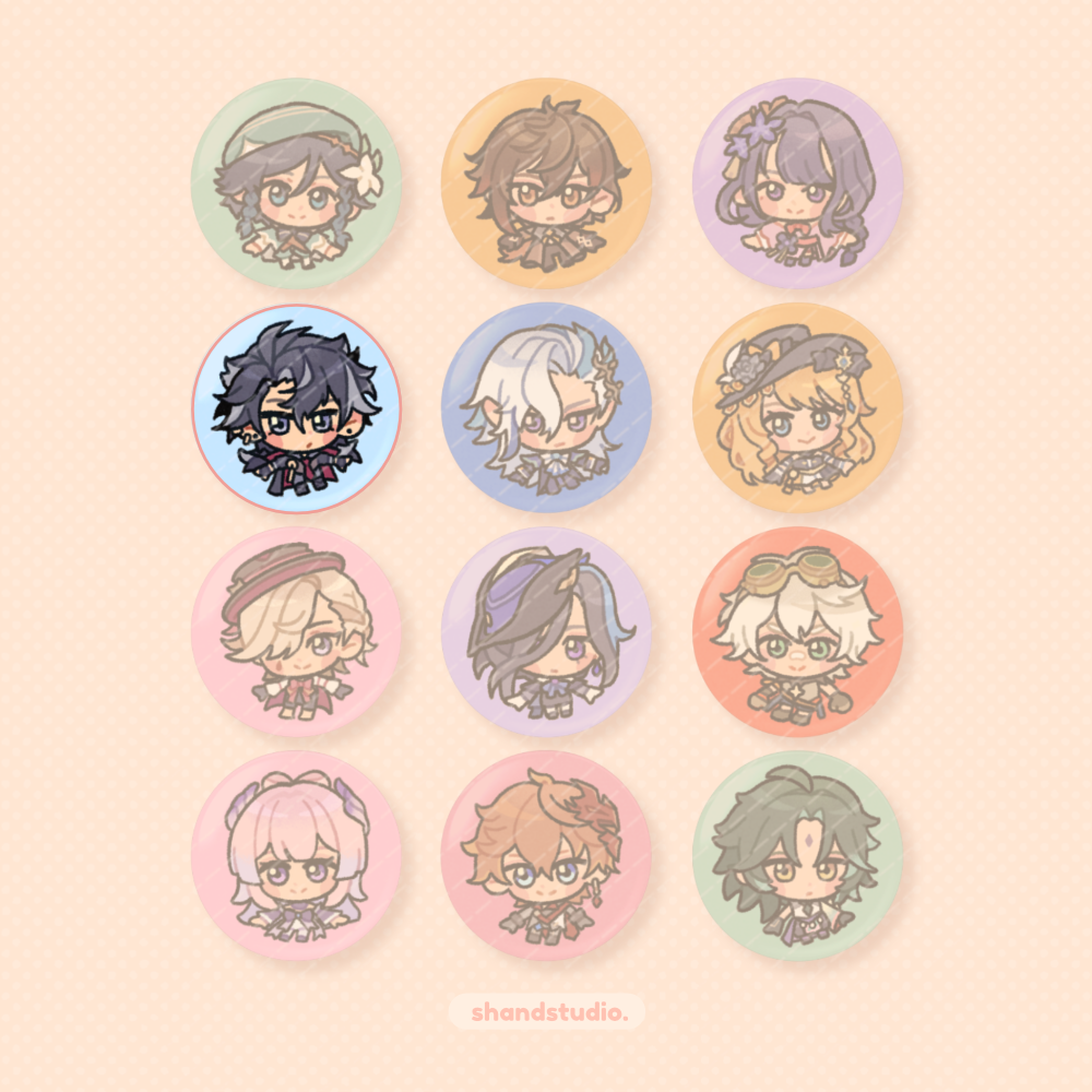 Genshin Impact 1.25" Button Pin