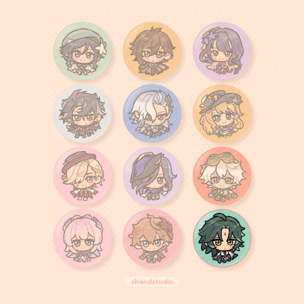Genshin Impact 1.25" Button Pin