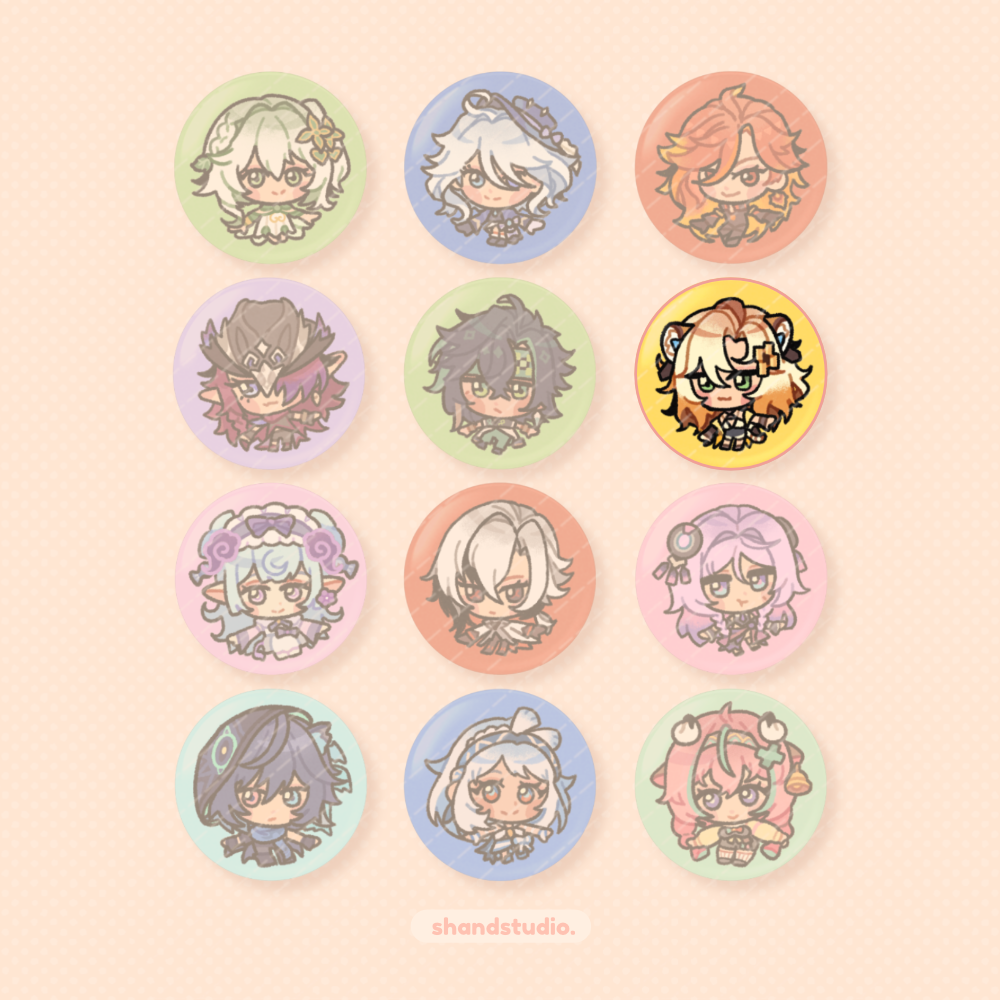 Genshin Impact 1.25" Button Pin