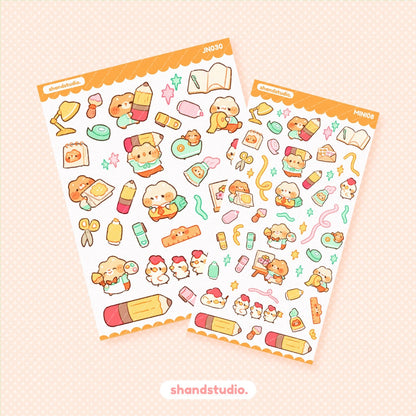 Tiny Bear Stationery Mini Sticker Sheet